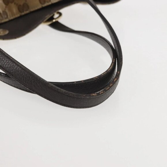 GUCCI GG Crystal Tote Bag Coated Canvas Outlet Beige Gold 353706 Auth 144529 - Picture 8 of 16